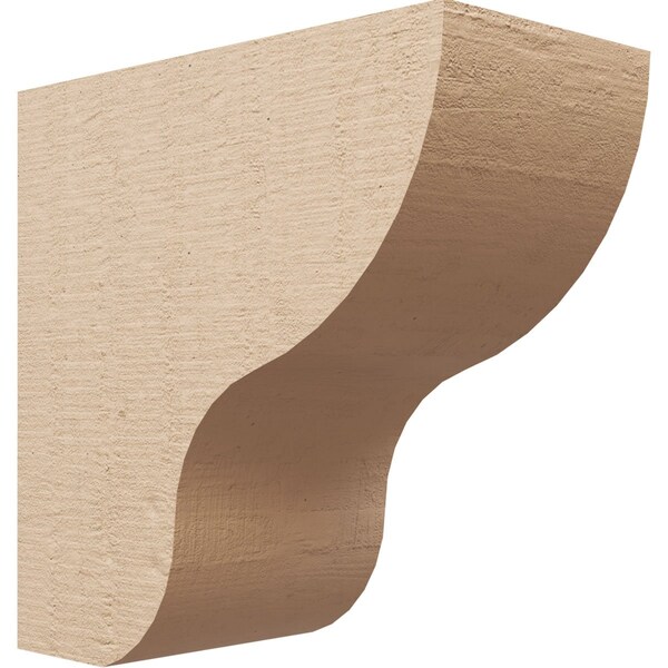 Ekena Millwork 7"W x 14"D x 14"H Classic Greensboro Rough Cedar Woodgrain TimberThane Corbel, Primed Tan CORUR07X14X14GRNRCPR - main